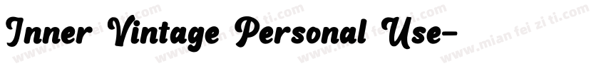 Inner Vintage Personal Use字体转换